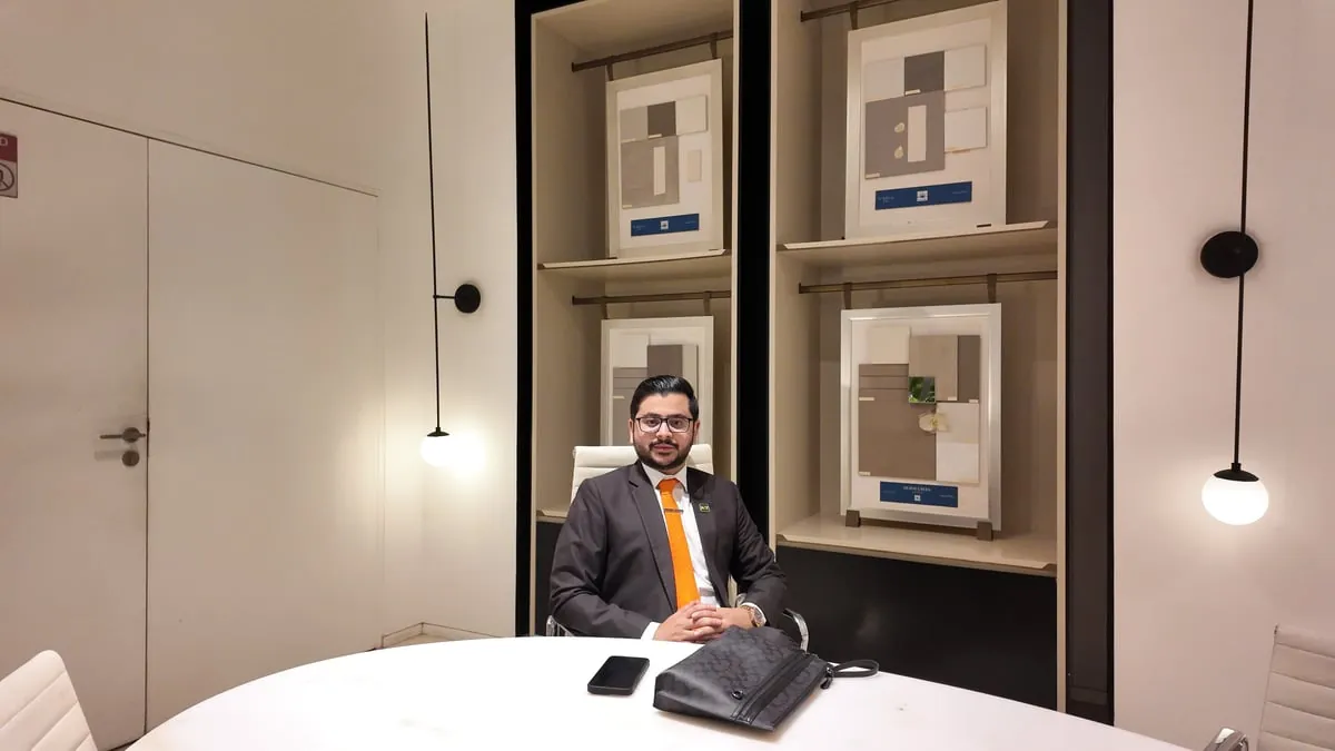 Taha Munir at his office in Dubai