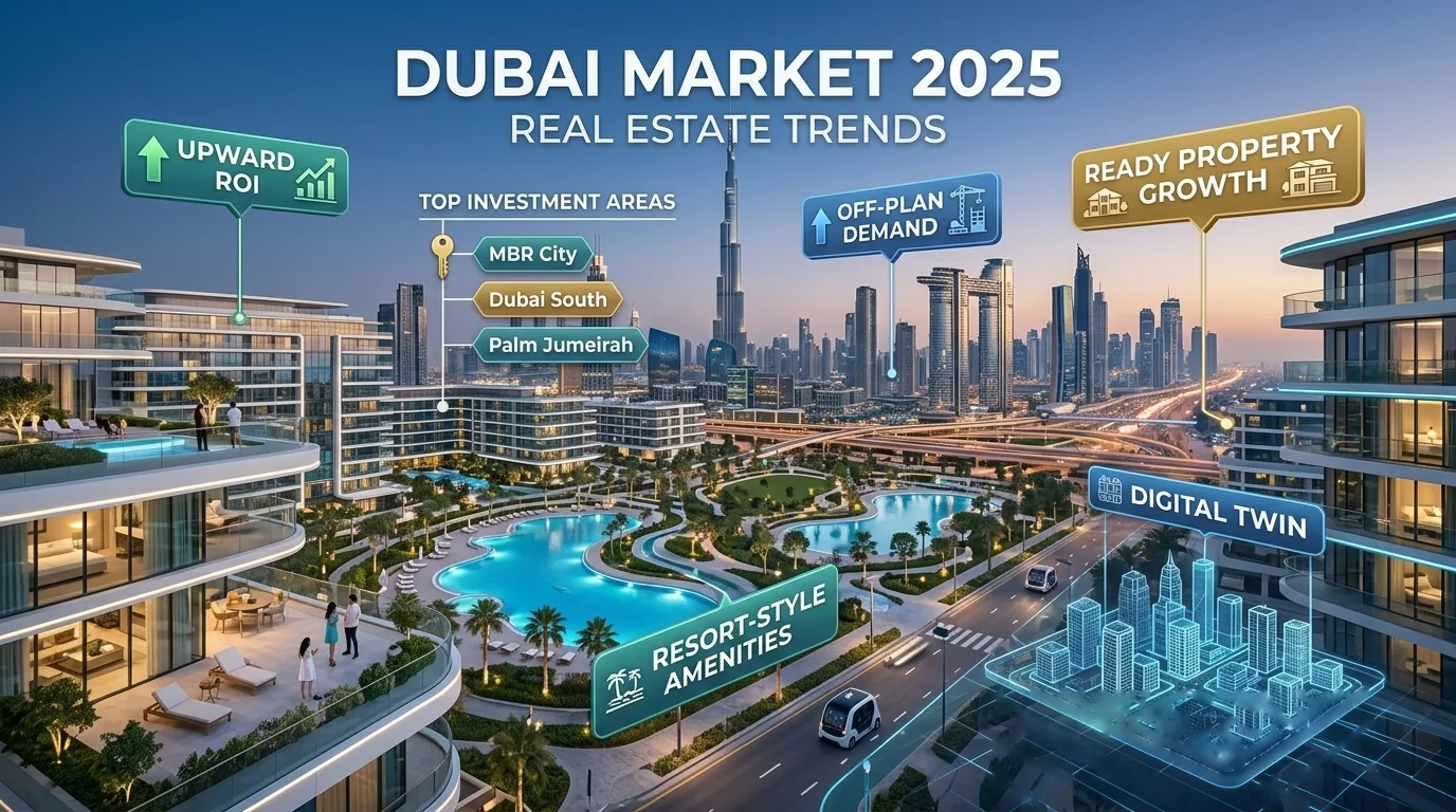 Dubai real estate market 2025 trends: upward ROI, off-plan demand, ready property growth and resort-style amenities