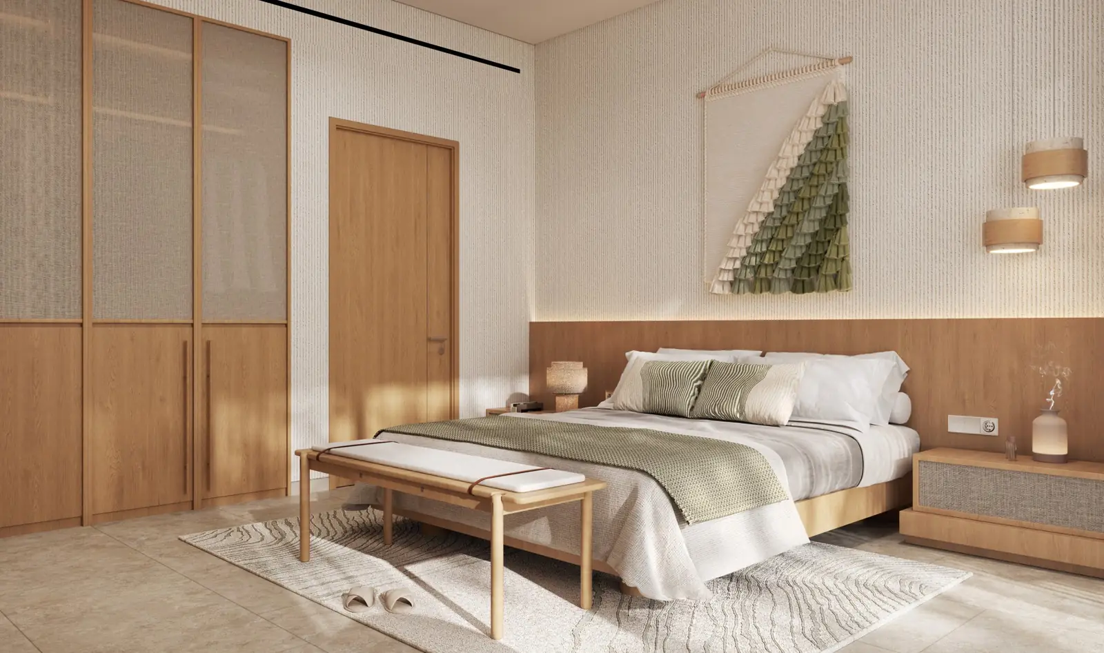 Bedroom in a Kore by Imtiaz apartment
