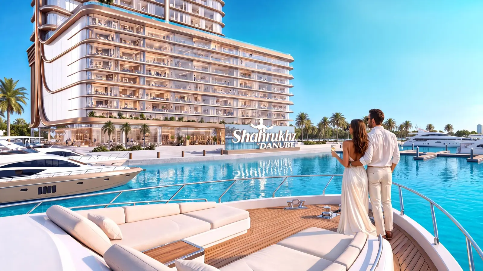 Shahrukhz Residences by Danube on the marina in Dubai Maritime City